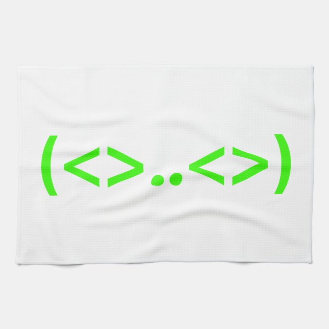 Paño De Cocina Emoticon japonés ALIEN (Horizontal)