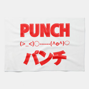 Paño De Cocina Emoticonos de punch japonés