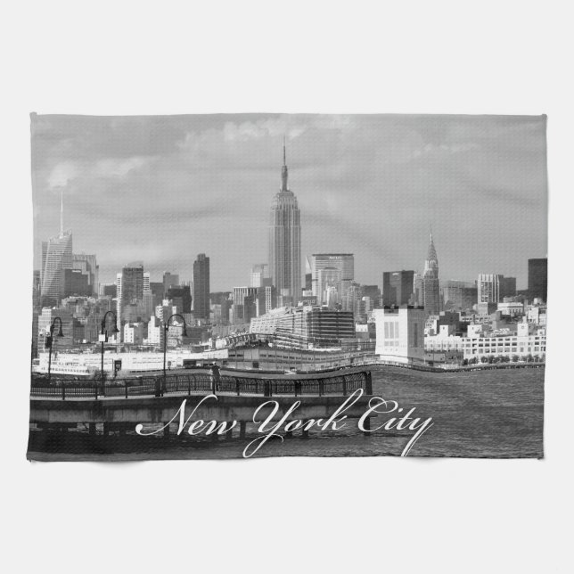 Paño De Cocina Empire State Nueva York (Horizontal)