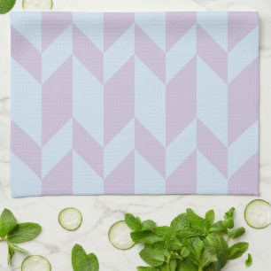 Paño De Cocina Empleado Doble Flecha Tono Tono Tapa Chevron Tirar