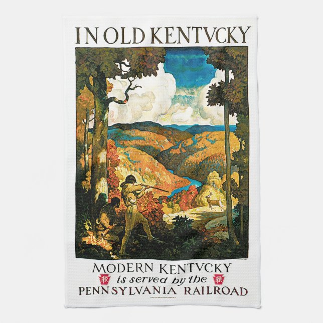 Paño De Cocina En el Viejo Kentucky (Vertical)