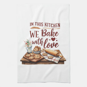 Paño De Cocina En Esta Cocina Horneamos Con Amor - Cookies