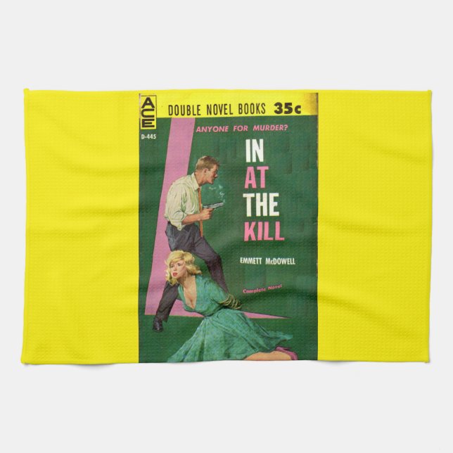 Paño De Cocina En la portada de la novela Kill pulp (Horizontal)