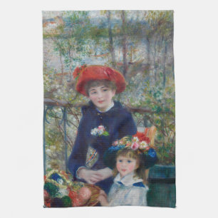 Paño De Cocina En la terraza, retrato impresionista, Renoir