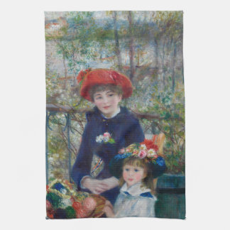 Paño De Cocina En la terraza, retrato impresionista, Renoir
