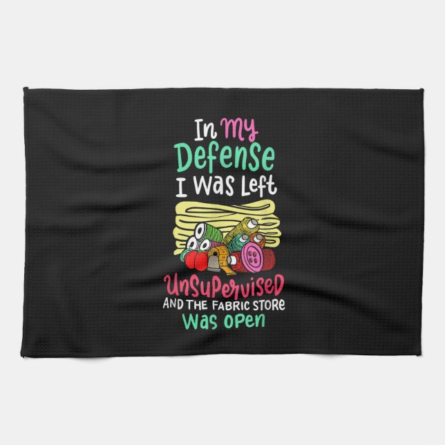 Paño De Cocina En Mi Defensa Me Dejaron Sin Supervisión (Horizontal)