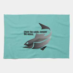 Paño De Cocina Encadenar la captura, conquistar las olas.