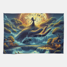 Paño De Cocina Encantadora Serenade de la Luna