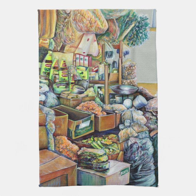 Paño De Cocina Encantadoras promesas del fino Centro Tekka, Singa (Vertical)