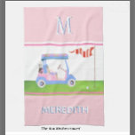 Paño De Cocina Encantadores clubes de carritos de golf femeninos<br><div class="desc">EN LA COLECCIÓN SUPERIOR A ESTA DESCRIPCIÓN (Gal de golf en rosa y azul) HAY ARTÍCULOS DE COINCIDENCIA. Este es un encantador carrito de golf único — encantador en rosa y azul con sólo un toque de brillo en su "techo" — hecho con gusto — listo para correr el campo...</div>