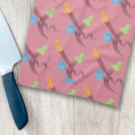 Paño De Cocina Encantadores fantasmas, personalizables, en rosa