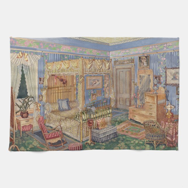 Paño De Cocina Encanto anticuado de moda (Horizontal)