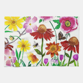 Paño De Cocina Enchanted Meadow Botanical Art Kitchen Towel