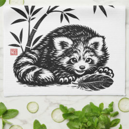 Paño De Cocina ENCONTRADO • StillWood • Panda Rojo
