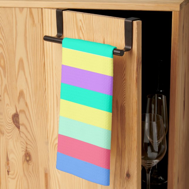 Paño De Cocina Energizar las bandas de Pastel de Primavera (Pliegue de tercios)