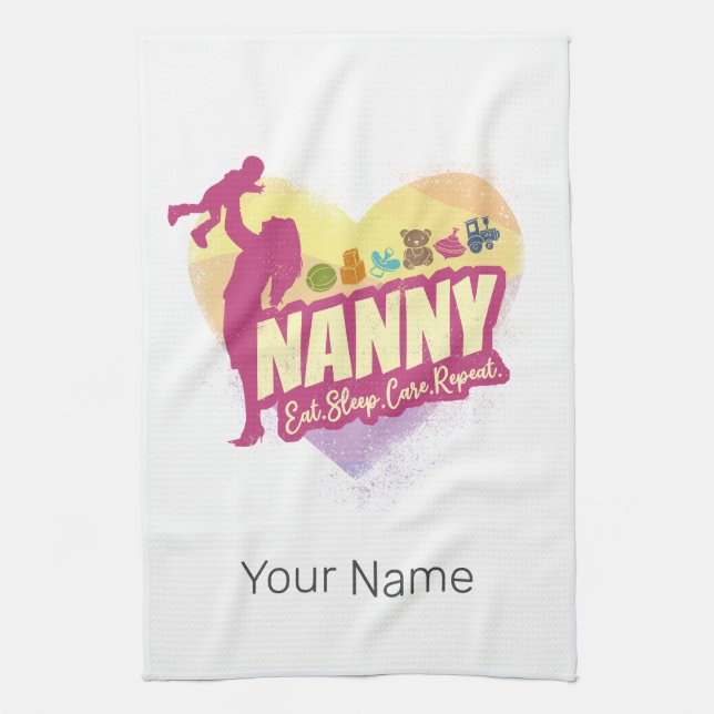 Paño De Cocina Enfermera de cuidado infantil de niñera de niñera  (Vertical)