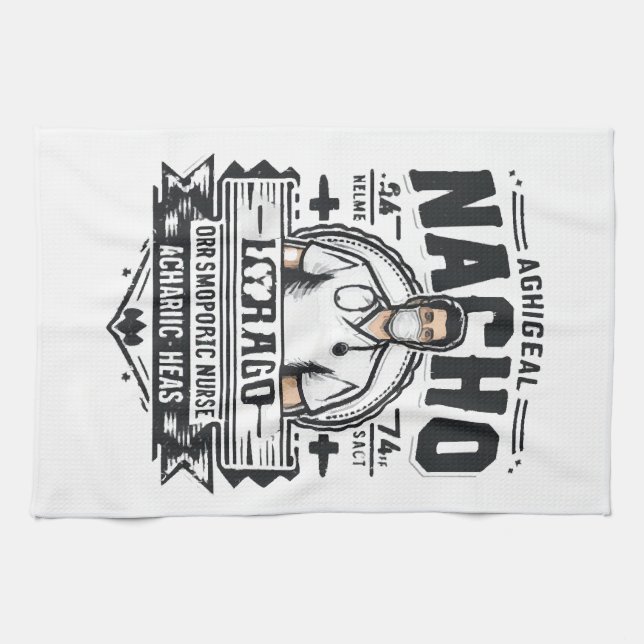 Paño De Cocina Enfermera Ortopédica Promedio de Nacho (Horizontal)