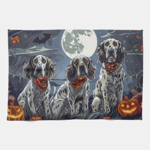 Paño De Cocina English Setter Halloween Spooky