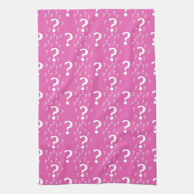 Paño De Cocina enigma misterioso punto de interrogación rompecabe (Vertical)