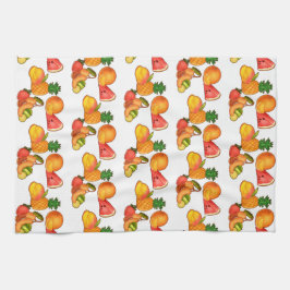 Paño De Cocina Ensalada de frutas de verano colorida