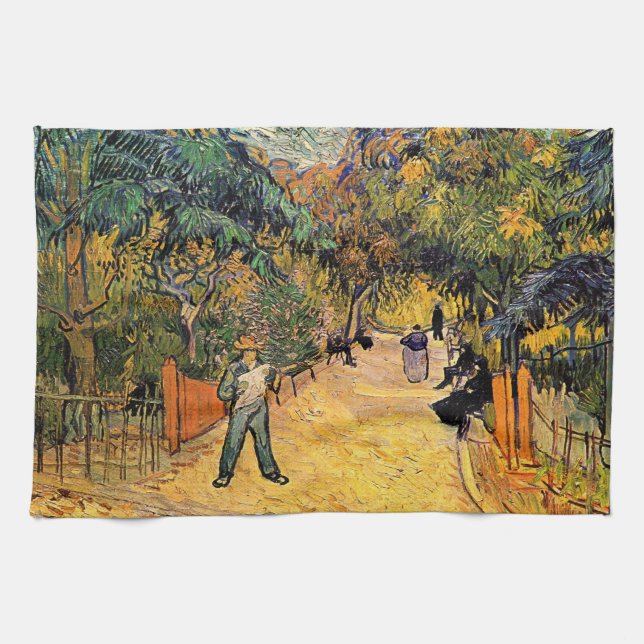 Paño De Cocina Entrada al Parque Público de Vincent van Gogh (Horizontal)