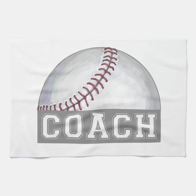 Paño De Cocina Entrenador de béisbol (Horizontal)