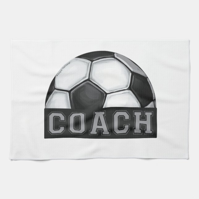 Paño De Cocina Entrenador de fútbol (Horizontal)
