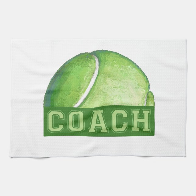Paño De Cocina Entrenador de tenis (Horizontal)
