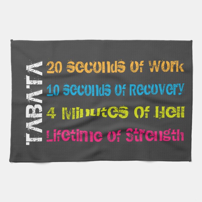 Paño De Cocina Entrenamiento de Tabata (Horizontal)