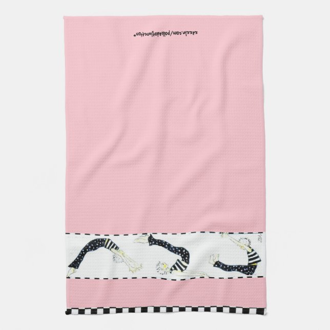 Paño De Cocina Entrenamiento del trío de Pilates (Vertical)