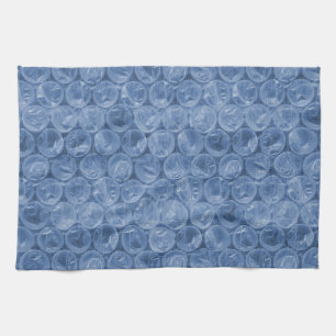 Paño De Cocina Envoltura de burbuja azul