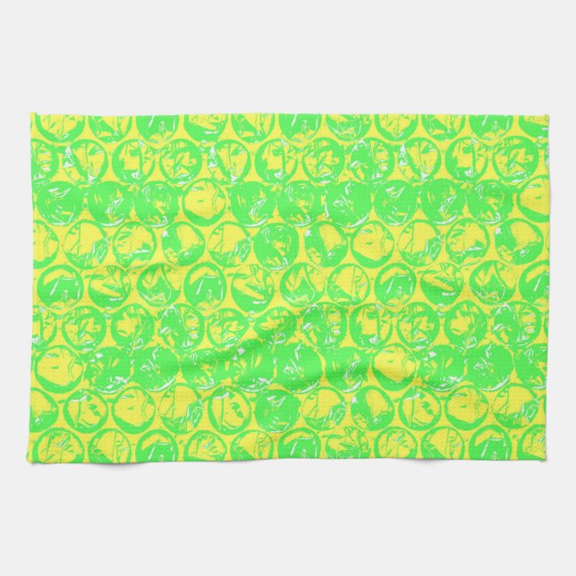 Paño De Cocina Envoltura de burbuja de arte pop (Horizontal)