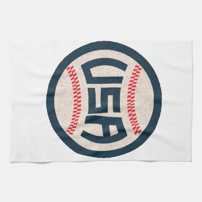 Paño De Cocina Equipo de Béisbol de EE. UU. (Horizontal)