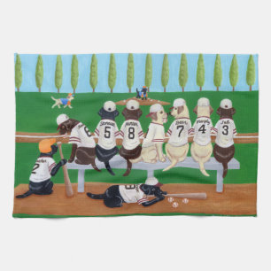 Paño De Cocina Equipo de béisbol Labradors