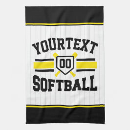 Paño De Cocina Equipo de softball universitario personalizado AGR
