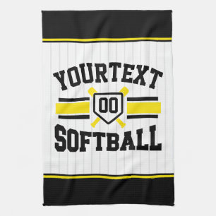 Paño De Cocina Equipo de softball universitario personalizado AGR
