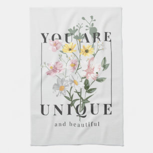 Paño De Cocina Eres un eslogan floral único