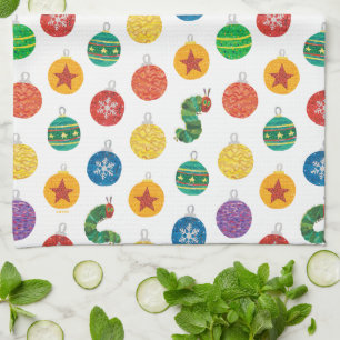 Paño De Cocina Eric Carle Patrón de Navidades de oruga