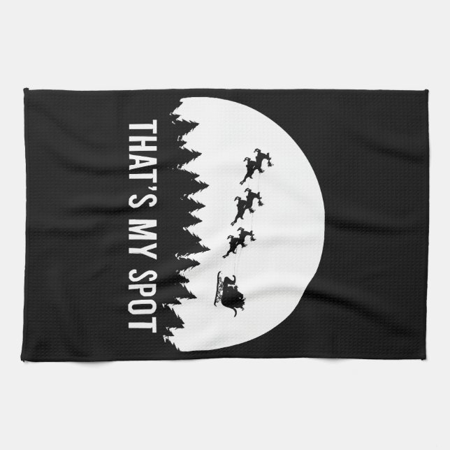 Paño De Cocina Es gracioso que sea mi sesión de Navidad en Sleigh (Horizontal)