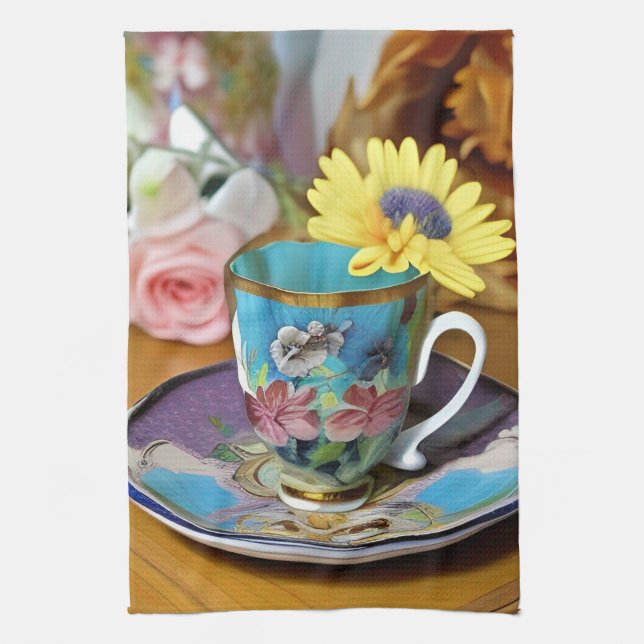 Paño De Cocina Es hora del té (Vertical)