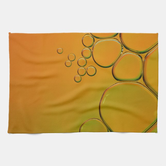 Paño De Cocina esas burbujas naranjas (Horizontal)