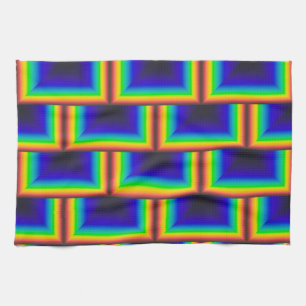 Paño De Cocina Escalas cuadradas de espectro solar