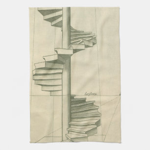 Paño De Cocina Escaleras arquitectónicas antiguas, escalera de ca