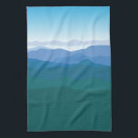 Paño De Cocina Escena de montaña<br><div class="desc">Hermosa toalla de cocina de montaña.
Diseñado e ilustrado por Striped Gorra Studio</div>