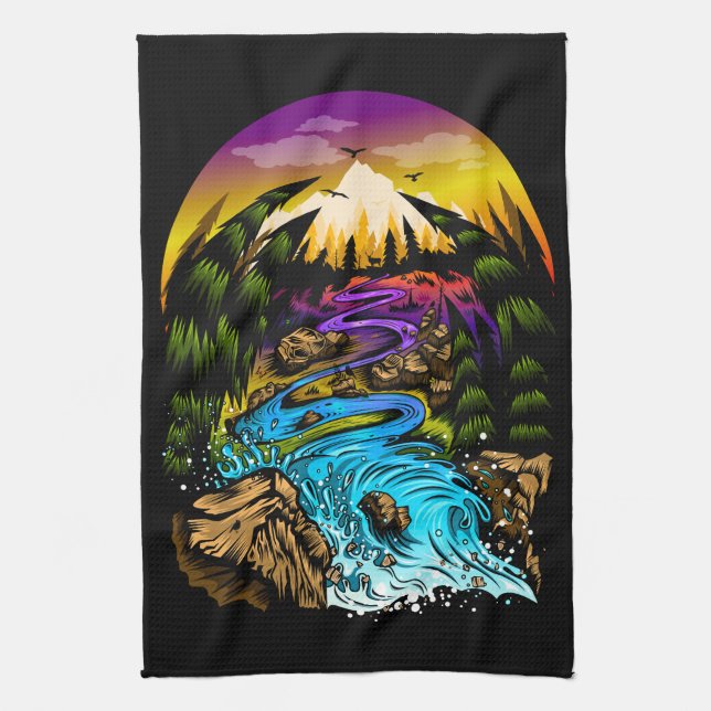 Paño De Cocina Escena exterior (Vertical)