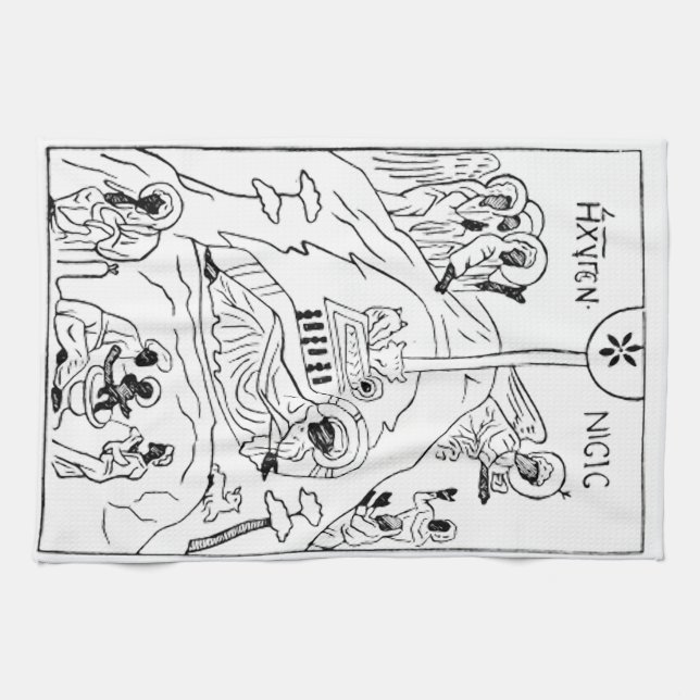 Paño De Cocina Escena mínima de la natividad ortodoxa (Horizontal)