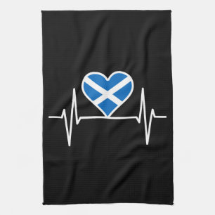 Paño De Cocina Escocia: latido de la bandera de Escocia