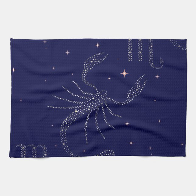 Paño De Cocina escorpión de estrellas (Horizontal)