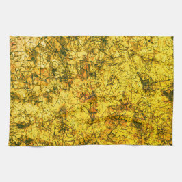 Paño De Cocina Escrates en una imagen amarilla de ocre ligerament