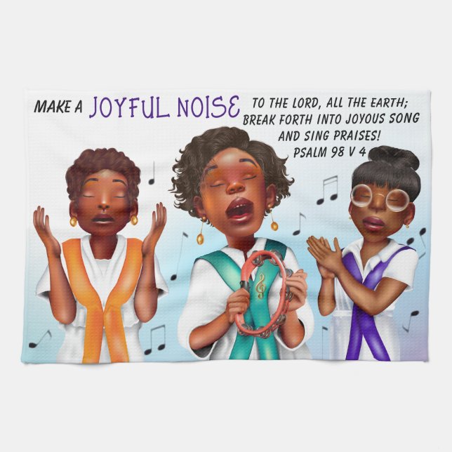 Paño De Cocina Escritura de cantantes afroamericanos (Horizontal)